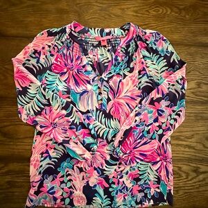 Lilly Pulitzer silk blouse, size XXS